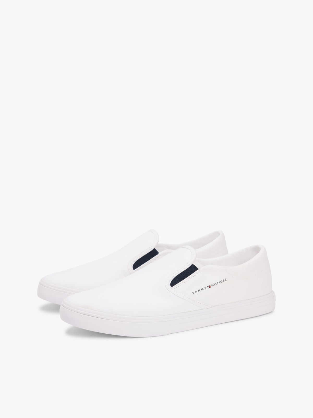 Vulcanized Canvas Slip-On Sneaker — White