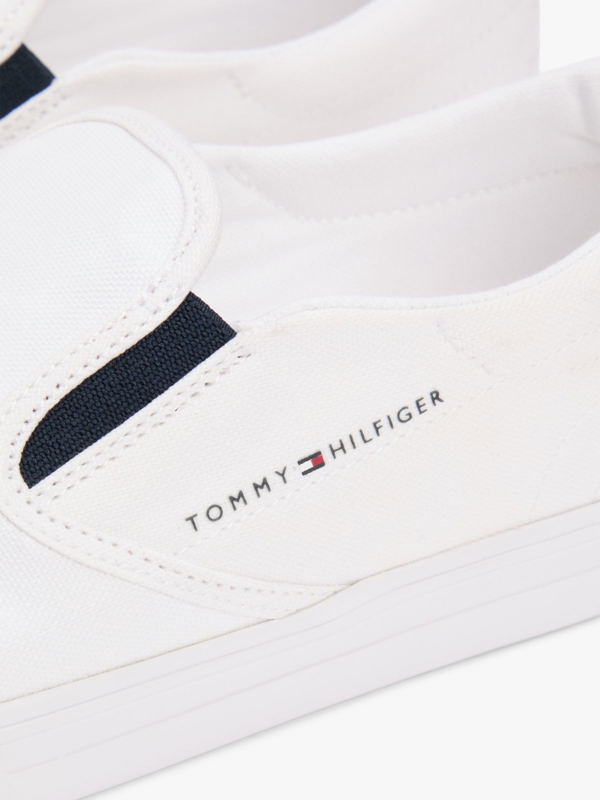 Vulcanized Canvas Slip-On Sneaker — White
