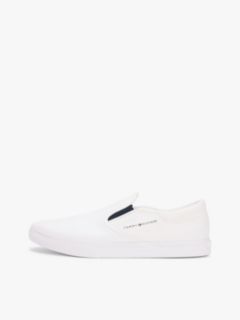 Vulcanized Canvas Slip-On Sneaker — White 7
