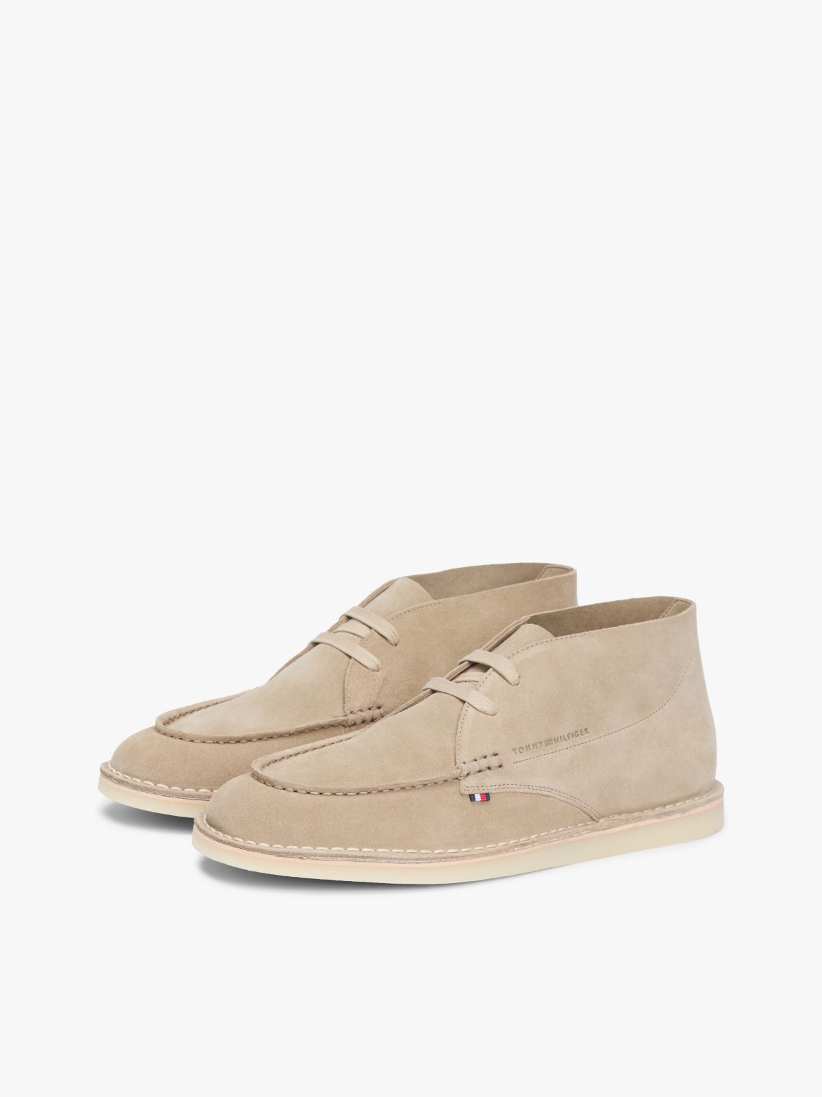 Lace-Up Suede Chukka Boot — Limestone Shade