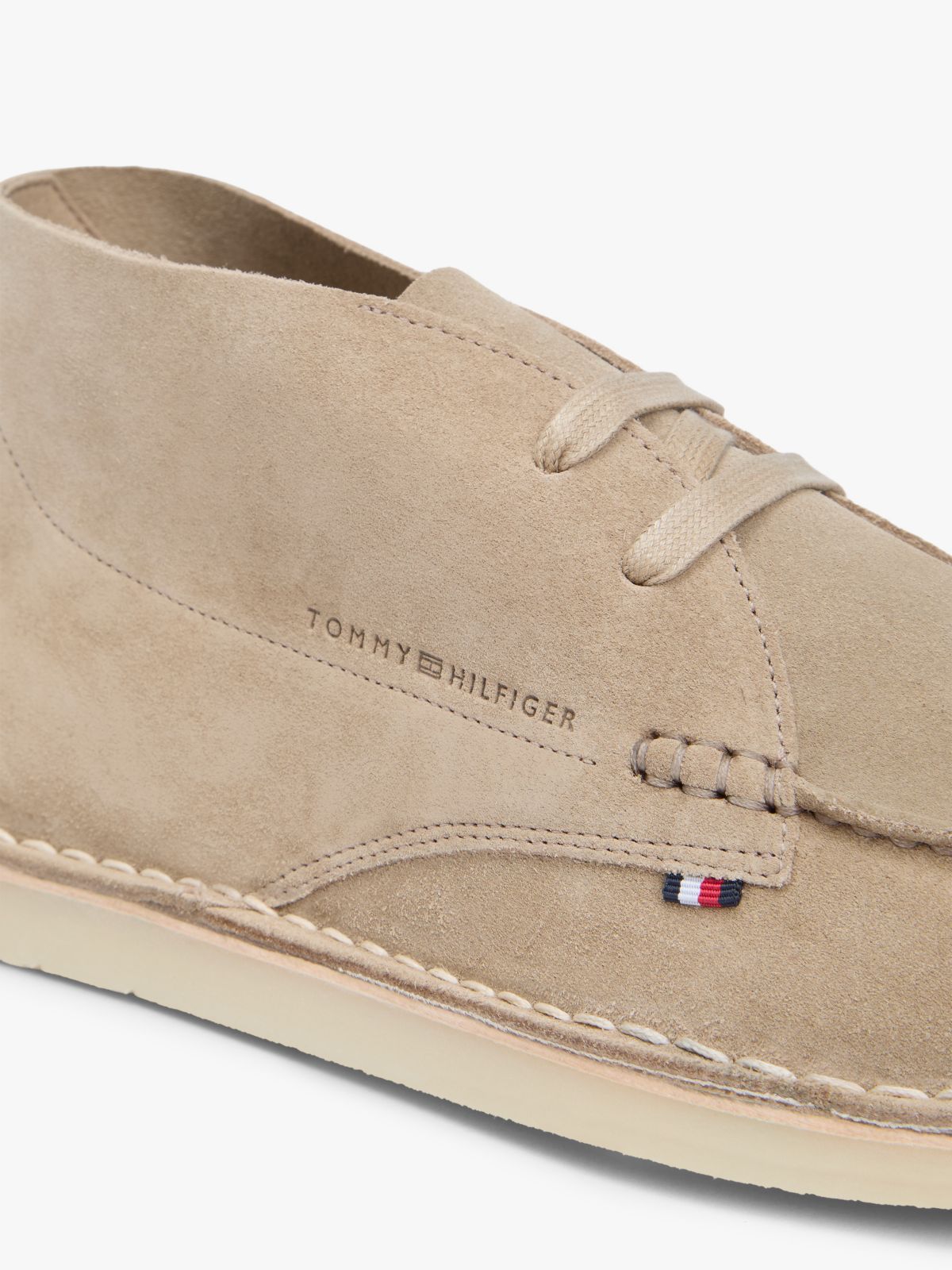 Lace-Up Suede Chukka Boot — Limestone Shade