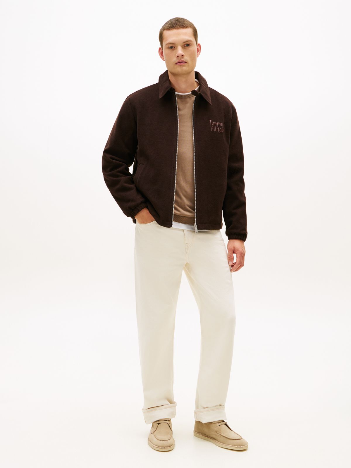 Lace-Up Suede Chukka Boot — Limestone Shade