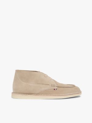 Lace-Up Suede Chukka Boot, Limestone Shade