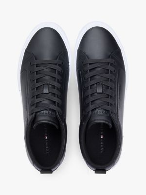 Мужские кроссовки Tommy Hilfiger Vulcanized Leather, цвет: Чёрный — фото 3