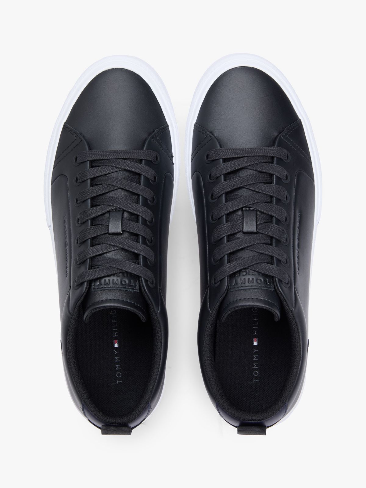 Vulcanized Leather Sneaker — Black