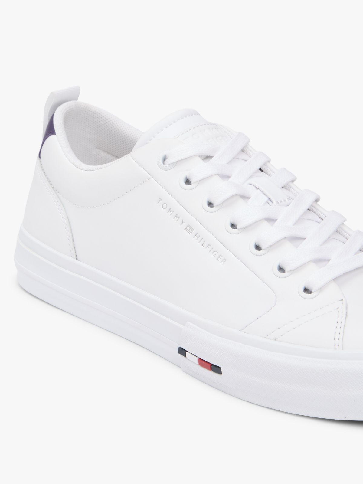 Vulcanized Leather Sneaker — White