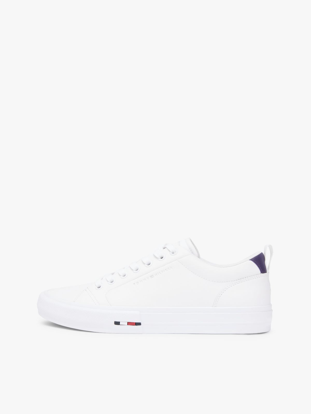 Vulcanized Leather Sneaker — White