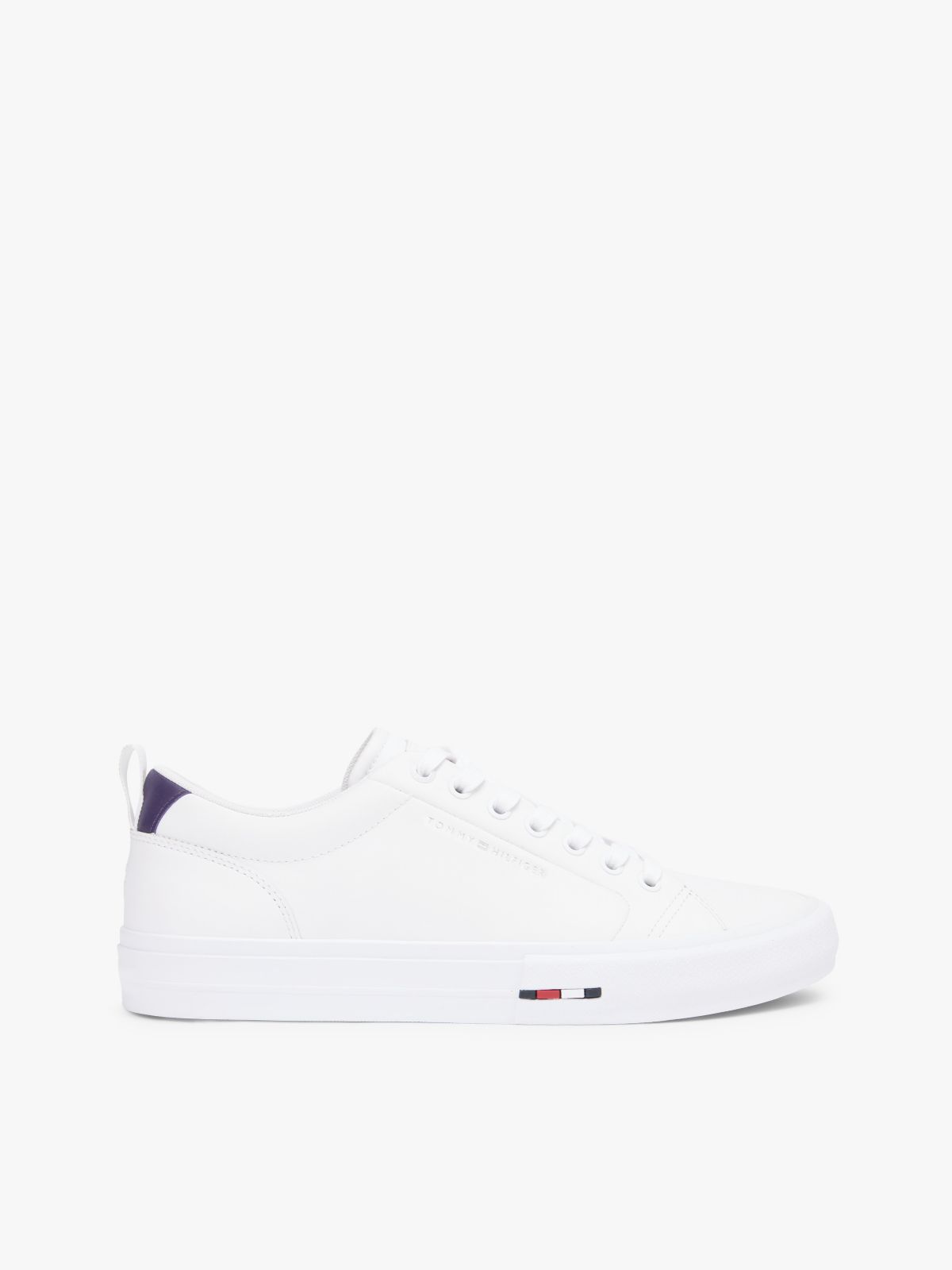 Vulcanized Leather Sneaker — White