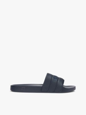 Hilfiger Perforated Pool Slide, Navy