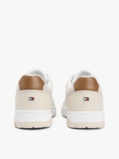 Leather Mix Low-Top Sneaker — Classic Beige 4