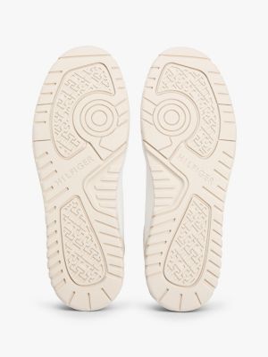 Мужские кроссовки Tommy Hilfiger Leather Mix Low-Top, цвет: Бежевый — фото 5