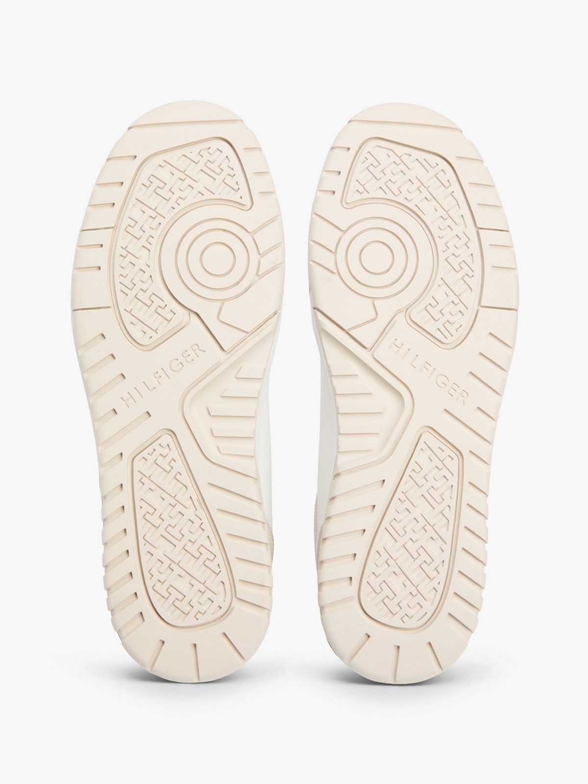 Leather Mix Low-Top Sneaker — Classic Beige