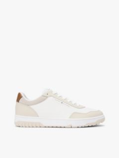 Leather Mix Low-Top Sneaker — Classic Beige 1