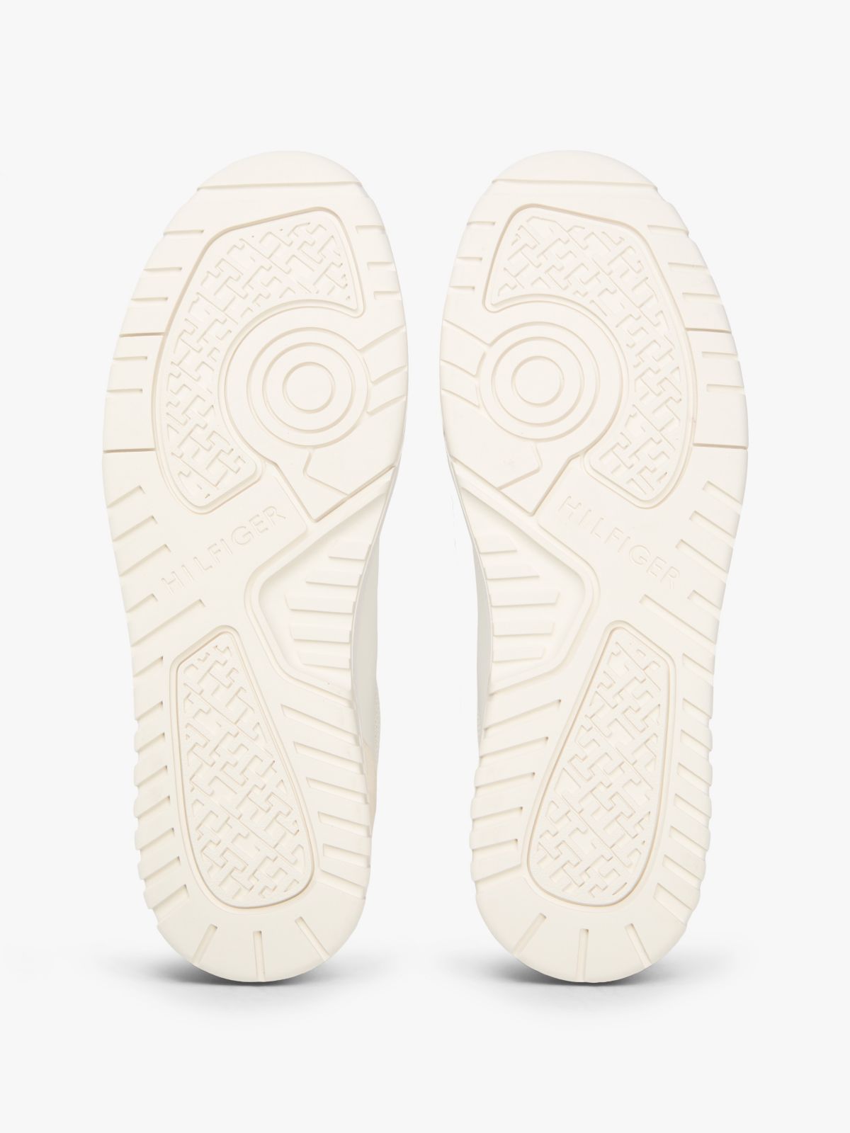 Leather & Suede Mix Low-Top Sneaker — Ivory Petal