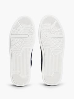 Tommy Logo Suede Court Sneaker — Navy 5