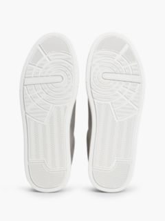 Tommy Logo Suede Court Sneaker — Hydrogen Grey 5