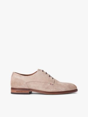 Suede Derby Shoe, Coastal Taupe