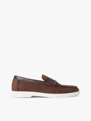 Nubuck Leather Loafer, Legacy Brown