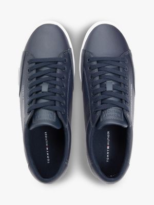 Мужские кроссовки Tommy Hilfiger Vulcanized Leather Mix, цвет: Тёмно-синий — фото 3