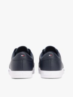 Vulcanized Leather Mix Sneaker — Navy 4