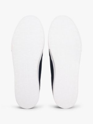 Мужские кроссовки Tommy Hilfiger Vulcanized Leather Mix, цвет: Тёмно-синий — фото 5