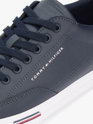 Мужские кроссовки Tommy Hilfiger Vulcanized Leather Mix, цвет: Тёмно-синий — фото 6