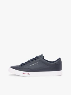 Мужские кроссовки Tommy Hilfiger Vulcanized Leather Mix, цвет: Тёмно-синий — фото 7