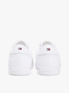 Vulcanized Leather Mix Sneaker — White 4
