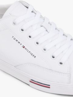 Vulcanized Leather Mix Sneaker — White 6