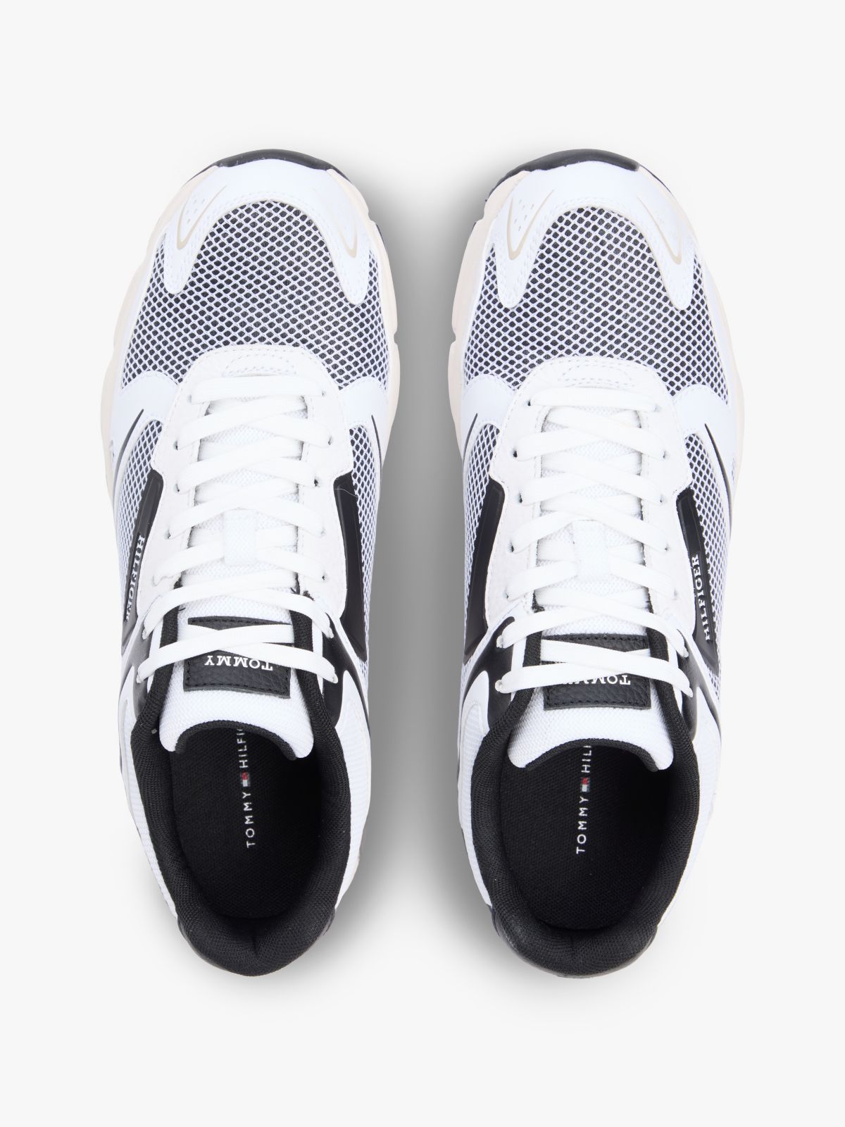 Mix Media Runner Sneaker — Black