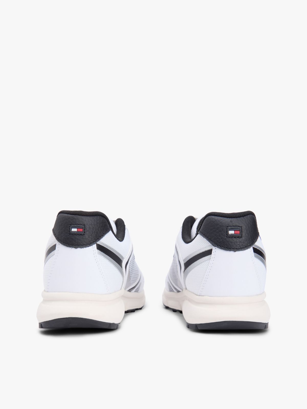 Mix Media Runner Sneaker — Black