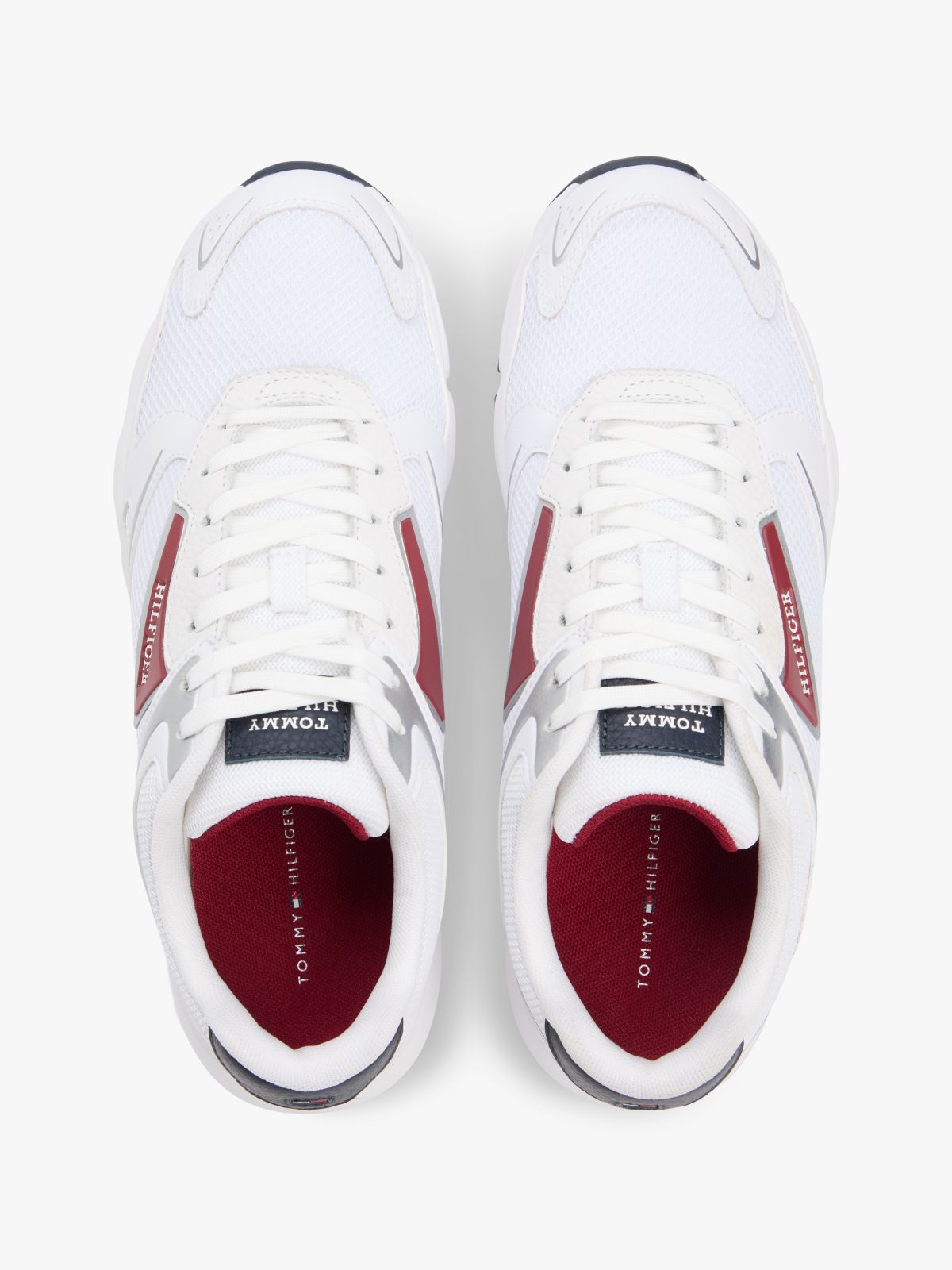 Mix Media Runner Sneaker — White