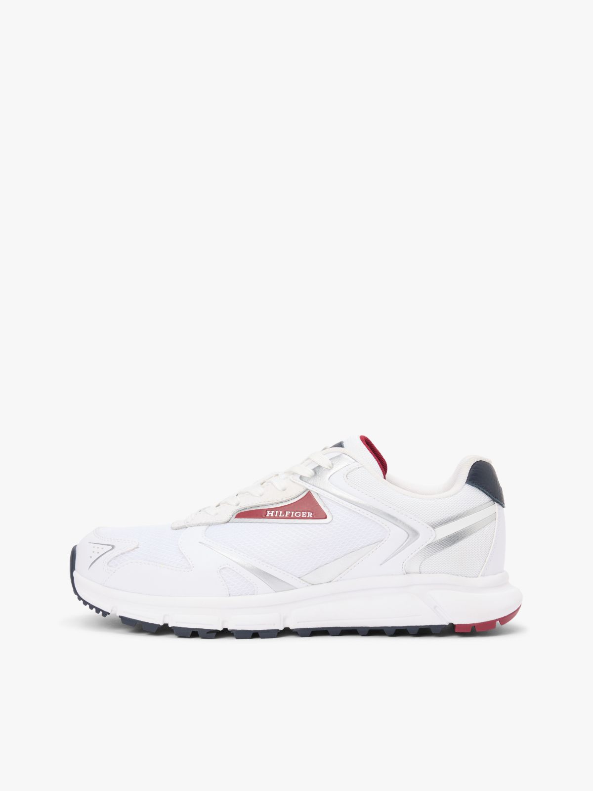 Mix Media Runner Sneaker — White