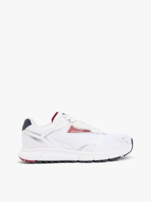 Mix Media Runner Sneaker, White