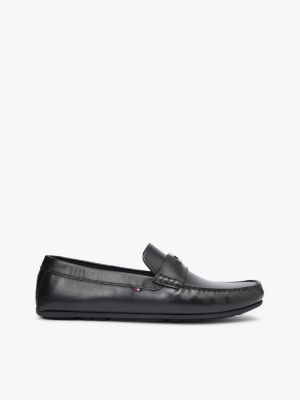 Leather Driving Loafer, Black