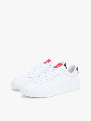 Мужские кроссовки Tommy Hilfiger Lightweight Leather Mix Court, цвет: Белый — фото 2