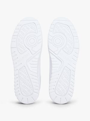 Мужские кроссовки Tommy Hilfiger Lightweight Leather Mix Court, цвет: Белый — фото 5