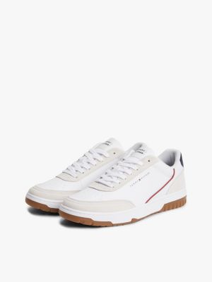Мужские кроссовки Tommy Hilfiger Mixed-Media Court, цвет: Белый — фото 2