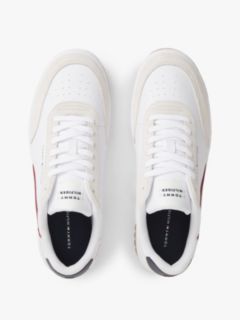 Mixed-Media Court Sneaker — White 3