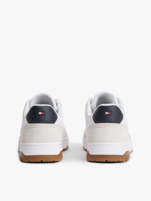 Мужские кроссовки Tommy Hilfiger Mixed-Media Court, цвет: Белый — фото 4