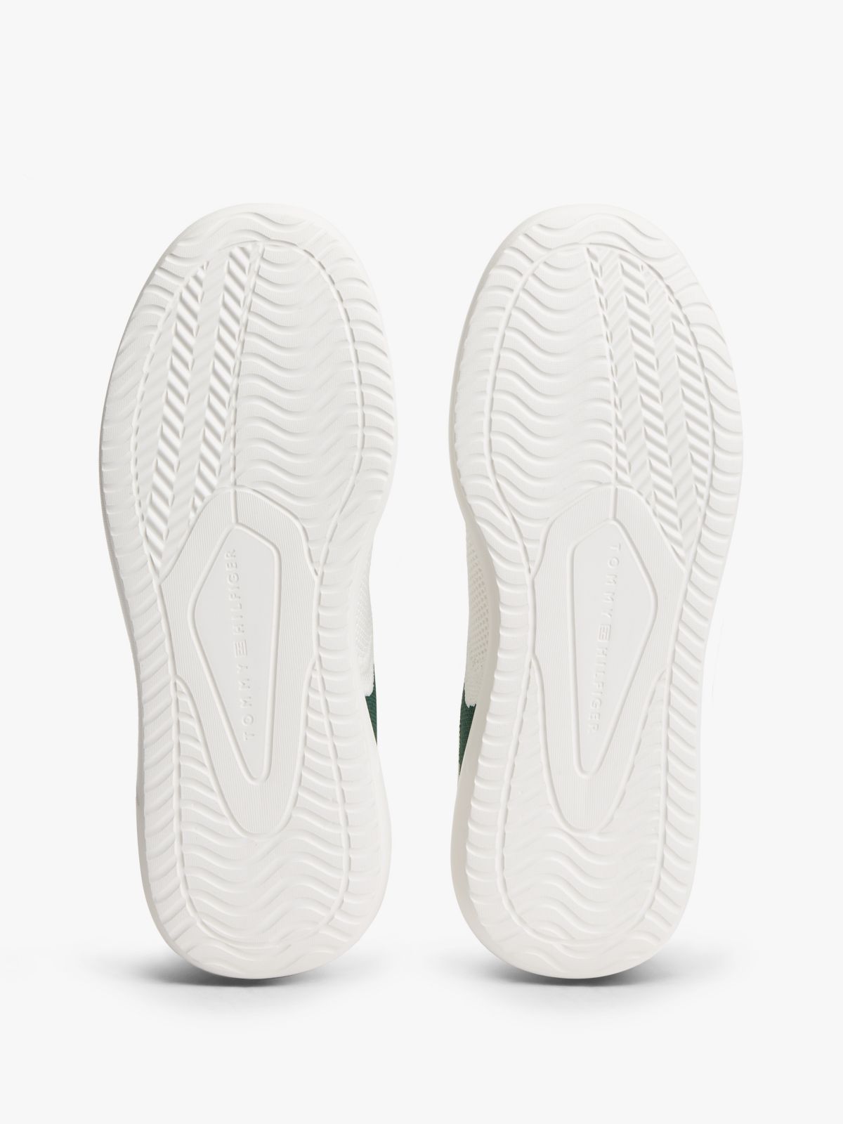 Knit Cupsole Sneaker — Ecru/Street Green