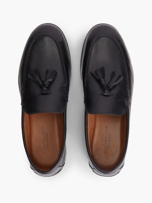 Мужские туфли Tommy Hilfiger Flexible Leather Tassel Loafer, цвет: Чёрный — фото 3