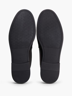 Мужские туфли Tommy Hilfiger Flexible Leather Tassel Loafer, цвет: Чёрный — фото 5