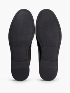 Flexible Leather Tassel Loafer — Black 5