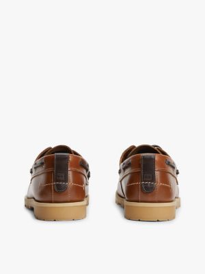 Мужские туфли Tommy Hilfiger Woven Leather Boat, цвет: Имбирный глиняный — фото 4