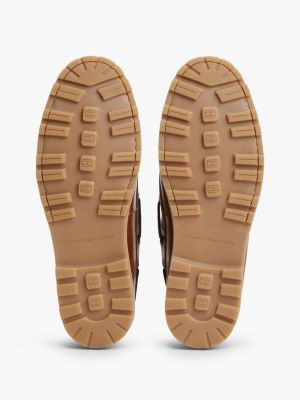 Мужские туфли Tommy Hilfiger Woven Leather Boat, цвет: Имбирный глиняный — фото 5