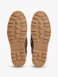 Woven Leather Boat Shoe — Ginger Clay 5