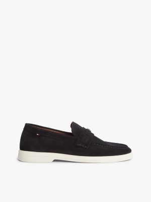 Flexible Suede Loafer, Navy