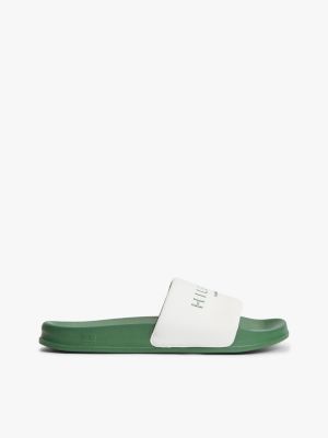 Club Logo Neoprene Pool Slide, Ivory Petal