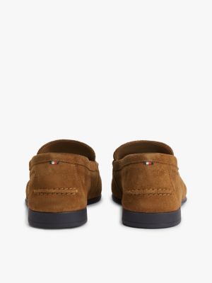 Мужские туфли Tommy Hilfiger Flexible Suede Tassel Loafer, цвет: Кокосовый — фото 4